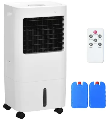 Produktbild von Zimilo 3 in 1 Luftkühler mit Luftbefeuchtung, 15 L Tank, 65 W, 60° Oszillation, 8 h Timer, LED Display, Mobile Klimagerät mit Rollen, für 15–20 m²