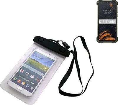 Produktbild von K-S-Trade Schutz Hülle Kompatibel mit Doogee S88 Pro Beach Bag wasserdichte Schutz Hülle 16cm x 10cm Schutzhülle Staub Sand Flachwasser Beachbag