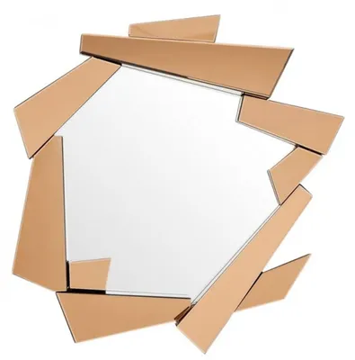 Immagine prodotto di Casa Padrino specchio da parete ambra Art Deco 102 x 123 cm - Specchio da parete