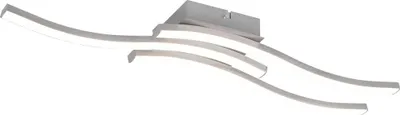 Image de Plafonnier LED ROUTE 5 W, 4 000 K, 600 lm, métal blanc argenté, dimensions : 7 x 56 x 56 cm, IP20, RL
