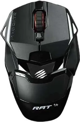 Zdjęcie produktu dla Mad Catz R.A.T. 1+, Po prawej stronie, Optyczny, USB Typu-A, 2000 DPI, Czarny