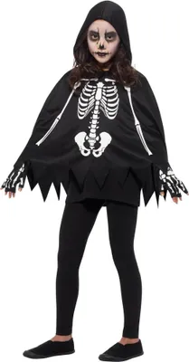 Immagine prodotto di Smiffys - Costume per bambini - Halloween SM1316 (Taglia unica) (Nero/Bianco)