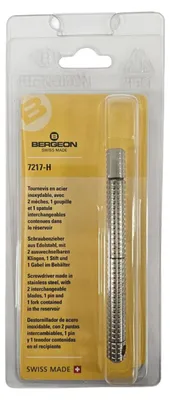 Immagine prodotto di Cacciavite Bergeon 7217-H in Acciaio Inox con 4 Lame Sostituibili