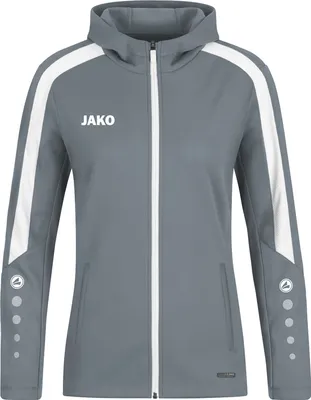 Produktbild von Jako Power Kapuzenjacke Damen - Steingrau