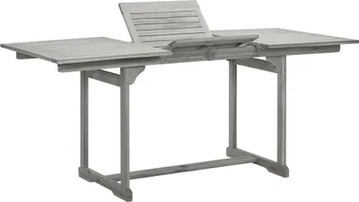 Produktbild von Garten-Esstisch (120-170)x80x75 cm Massivholz Akazie