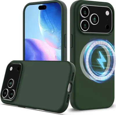 Produktbild von iPhone 18 Pro / 17 Pro Hülle - Coverup Liquid Colour Back Cover - MagSafe Compatible - Grün