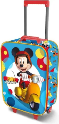 Productafbeelding van Karactermania - Reistas met wielen, Mickey Scooter 3D, 52 cm, Disney