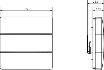 Produktbild von THEBEN AG Theben KNX-Raumcontroller iON 108 KNX integrer Temperaturregler KNX 4969238