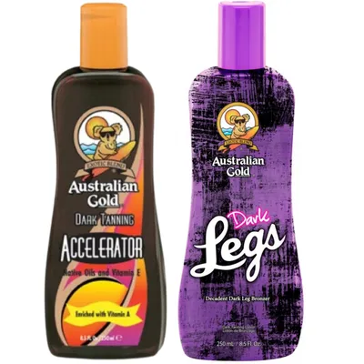 Produktbild von Australian Gold Accelerator 250 ml + Dark Legs für Beine