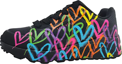 Productafbeelding van Skechers Uno Lite Kinderschuhe Mädchen Halbschuhe Schnürer Schwarz Freizeit