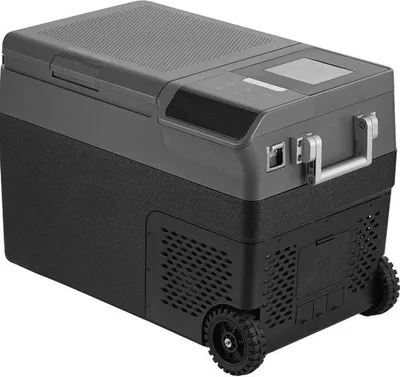 Productafbeelding van Elektrische koelkast voor in de auto, 35 l vriesvak, 12 V, -4℉-68℉ temperatuurregeling, met wielen, geschikt voor camping, auto en motorfiets