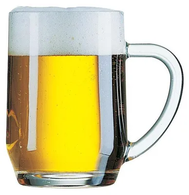 Produktbild von Arcoroc Bierkrug Glas 560 ml - Bierglas mit Henkel, spülmaschinenfest - Haworth