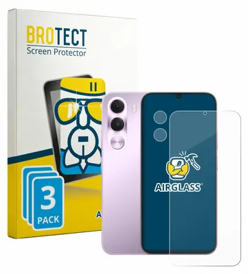 Produktbild von 3x BROTECT Schutzglas für realme C100i (Display+Kamera) Schutzfolie Panzer Folie Glas Display Schutz klar