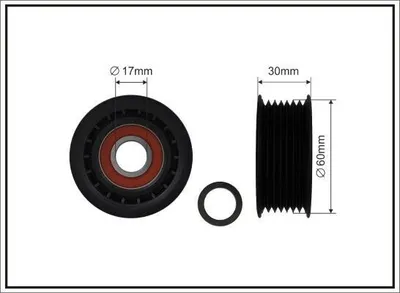 Produktbild von CAFFARO 495-40 Umlenkrolle Keilrippenriemen 60mm für SUZUKI Grand Vitara II SUV (JT, TE, TD)