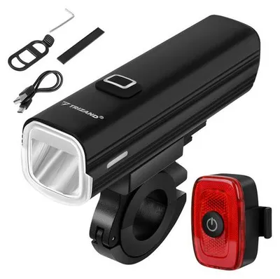 Obrázok produktu pre Trizand 27801 Sada LED osvetlenia na bicykel, USB-C, 1000 lúmenov, 4800 mAh, stupeň krytia IPX5