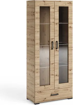 Produktbild von Vitrine 80 cm Futura F8 Eiche Artisan