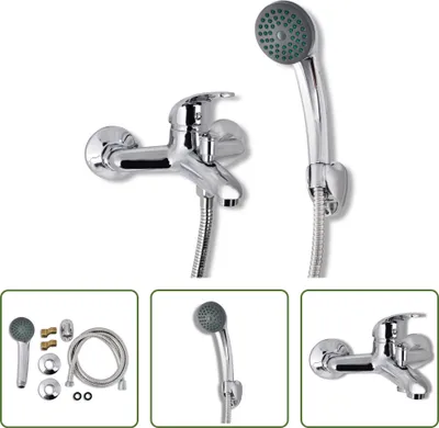 Produktbild von The Living Store Bad Dusche Mischbatterie Set Chrom