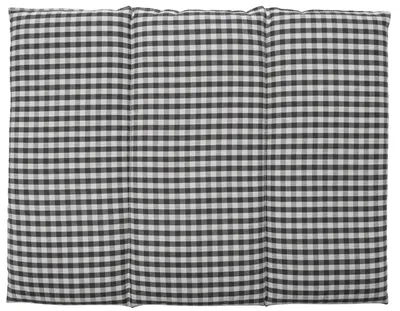 Produktbild von GIRAFFENLAND Bio-Bio Körnerkissen 40x30cm groß - 3-Kammer Kissen  - Baumwolle blau-weiß + Bio-Weizen-Roggen