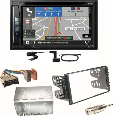 Produktbild von Pioneer AVIC-Z730DAB Navigation USB Einbauset für Kia Sorento JC Rio DC Carnival