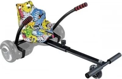 Obrázok produktu pre Kart pre hoverboard, kompatibilný so všetkými značkami a veľkosťami, nastaviteľná dĺžka, sedadlo typu „bucket“, viacfarebný