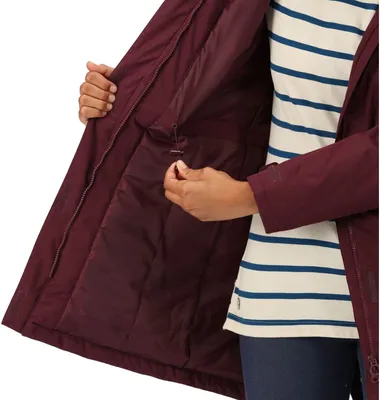 Produktbild von Regatta Serleena II Parka für Damen Wasserdicht mit Kapuze , Farbe:Dark Khaki, Größe:36