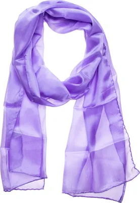 Produktbild von Seidenschal Halstuch Schal violett lila flieder Seide 180x45cm
