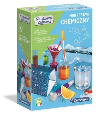 Obrázok produktu pre Clementoni Naukowa Zabawa: Zestaw Chemiczny dla Dzieci 8+, 60 Doświadczeń