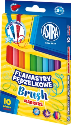 Produktbild von BRUSH FILZ Stifte, Marker, Schulmarker ASTRA Brush 10 Farben