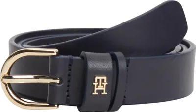 Productafbeelding van Tommy Hilfiger damesriem, Essential Effortless, 2,5 cm, leren riem, blauw (Space Blue), 100 cm – blauw (Space Blue)