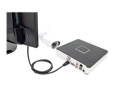 Produktbild von DIGITUS HDMI-Kabel A HighSpeed Ethernet St/St 3.0m schwarz