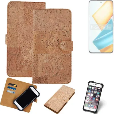 Produktbild von K-S-Trade Hülle kompatibel mit Honor 90 GT  Kork Handyhülle Cover  Schutzhülle TPU Case Bumper in Hellbraun, (1x)