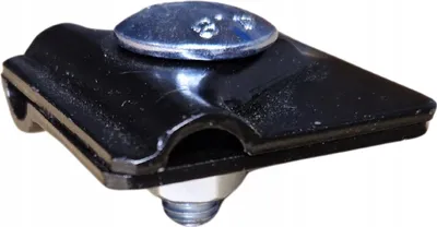 Image de Connecteur en croix, support de protection contre la foudre à un trou pour fil, universel, NOIR