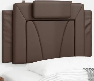 Produktbild von Design Kopfteil-Kissen Braun 90 cm Kunstleder, Kopfteile 2024 Neu