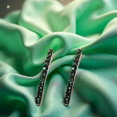 Produktbild von Haarspangen und Haarnadeln mit Entenschnabel- und Krokodilclips, glitzernder Haarschmuck für Damen und Mädchen, 3 Stück