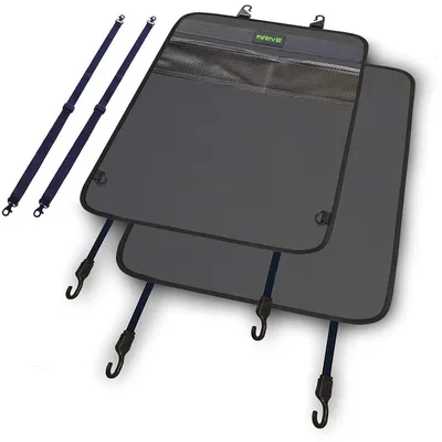 Immagine prodotto di 2 protezioni per sedili auto, in ecopelle, 46x66 cm, ideali per proteggere i sedili da bambini e sporco