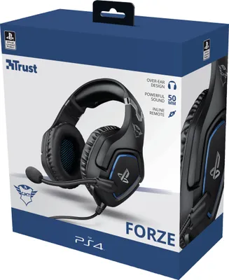 Obrázok produktu pre Trust GXT 488 Forze PS4, Kábel, Hranie, 20 - 20000 Hz, 312 g, Slúchadlá s mikrofónom, Čierna
