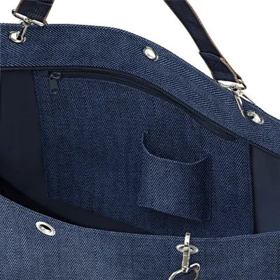 Produktbild von reisenthel shopper XL, Einkaufstasche, Tragetasche, Herringbone Dark Blue, 35 L, ZU4113