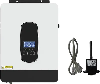 Image de Onduleur solaire hybride, onde sinusoïdale pure, technologie MPPT, avec Wi-Fi, 220-240 V