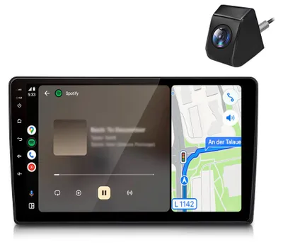 Zdjęcie produktu dla Radio samochodowe z systemem Android i kamerą cofania do Skody Fabii II (2008–2013) – bezprzewodowe, CarPlay, Android Auto, Wi-Fi, nawigacja GPS, RDS, DSP, DAB+, Bluetooth, 10 cali, 2+64 GB