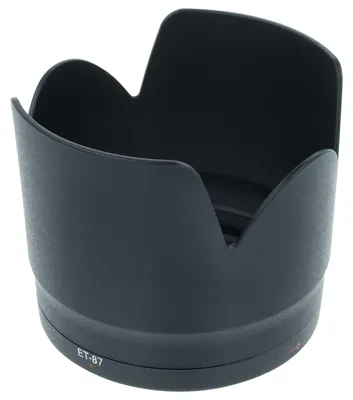 Produktbild von vhbw Gegenlichtblende für 77mm Objektiv, tulpenförmig, Bajonettverschluss, 11,3 cm, schwarz