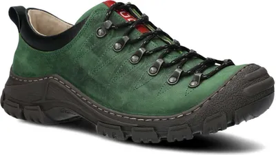 Produktbild von NAGABA Wanderschuhe Herren Trekkingschuhe Männer Echtleder Grün, 43