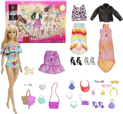 Produktbild von Barbie Adventskalender Puppe + 24 Überraschungen GYN37