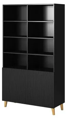 Produktbild von PAFOS Bücherregal 100x40x176 5 cm mattschwarz