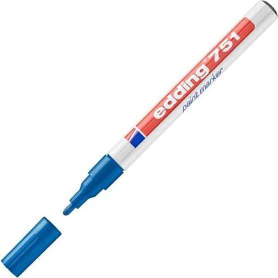 Obrázek produktu pro Edding 751, Modrá, Modrá, Bílá, 1 mm, 2 mm, 10 kusů
