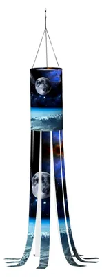 Produktbild von Fliegende Halloween-Dekoration in Form eines Weltraumplaneten – Windsäcke mit 9 Schwänzen für Garten, Terrasse und Hof