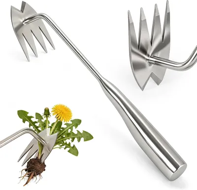 Produktbild von Unkrautentferner 34,5 cm, 2-in-1, Stahl, für Garten