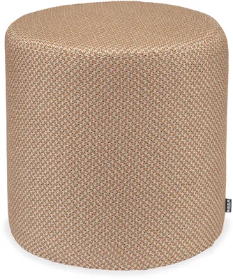 Produktbild von H.O.C.K. Linocea Outdoor Hocker Pouf rund ø45x45cm orange col. 402470