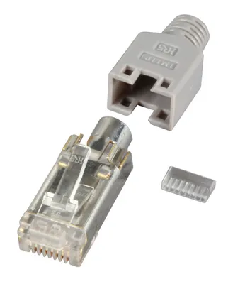 Produktbild von EFB Elektronik H7540.12-100, RJ-45, Grau, Männlich, Gerade, Cat5e, 100 Stück(e)