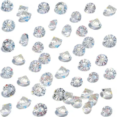 Imagen del producto de Diamantes de vidrio decorativos, 10 mm, 500 unidades, para decoración de mesas