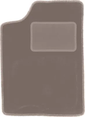 Produktbild von Fahrerfußmatte Velours beige passend für Suzuki Swift II (1988-2004, Schrägheck, Limousine) – mit Befestigungen – passgenau